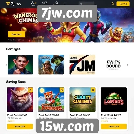 Visão geral das ofertas de jogos em 7jw.com